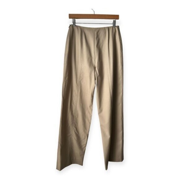Chanel Beige Tan High Waist Straight Leg Pants - Picture 2 of 7